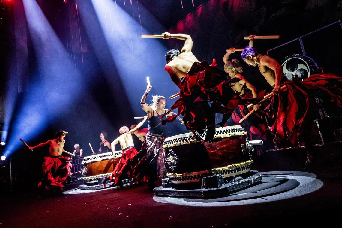 Drum Tao's The Light is a new show offering the troupe's signature blend of martial arts, drum and dance. 