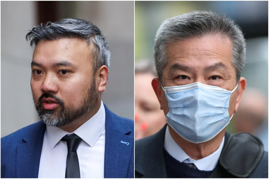Chung Biu Yuen (right) and Chi Leung Wai who worked for the UK Border Force, were convicted in May of assisting a foreign intelligence service by carrying out surveillance on targets.