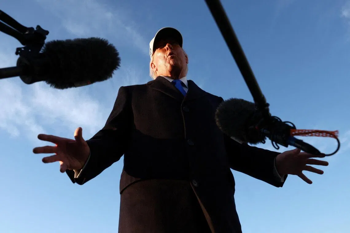 USPresident Donald Trump said he had “never liked Cabinet members walking in in sneakers.”