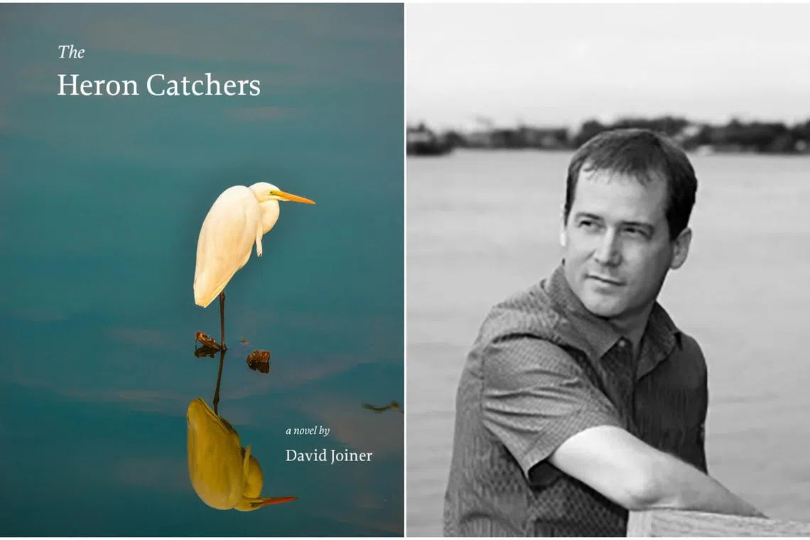 David Joiner's third novel The Heron Catchers follows a man and woman whose spouses left them for each other.
