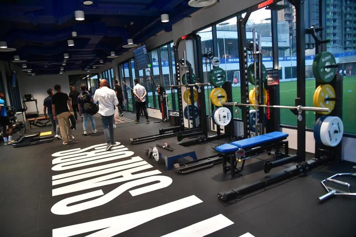 The Lion City Sailors’ training facility in Mattar Road. The club announced the departure of six highly paid players a few weeks ago.