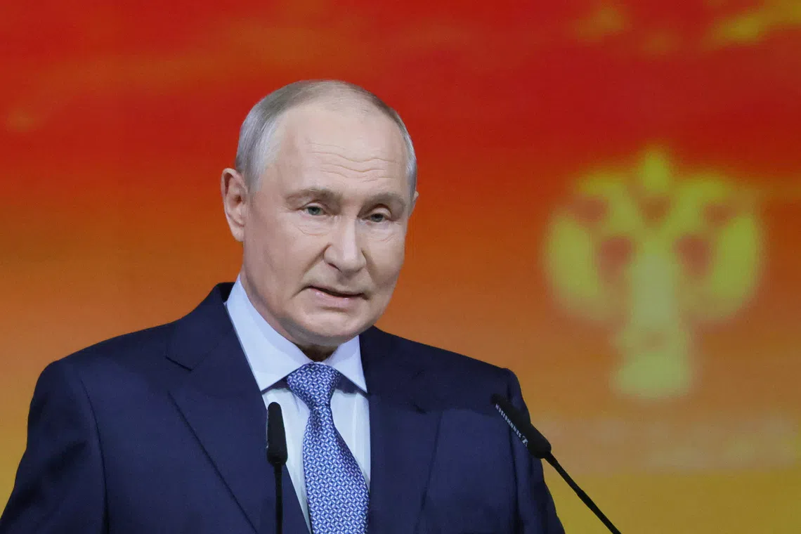 Putin says all Ukraine peace proposals on table, but Russia must weigh its interests