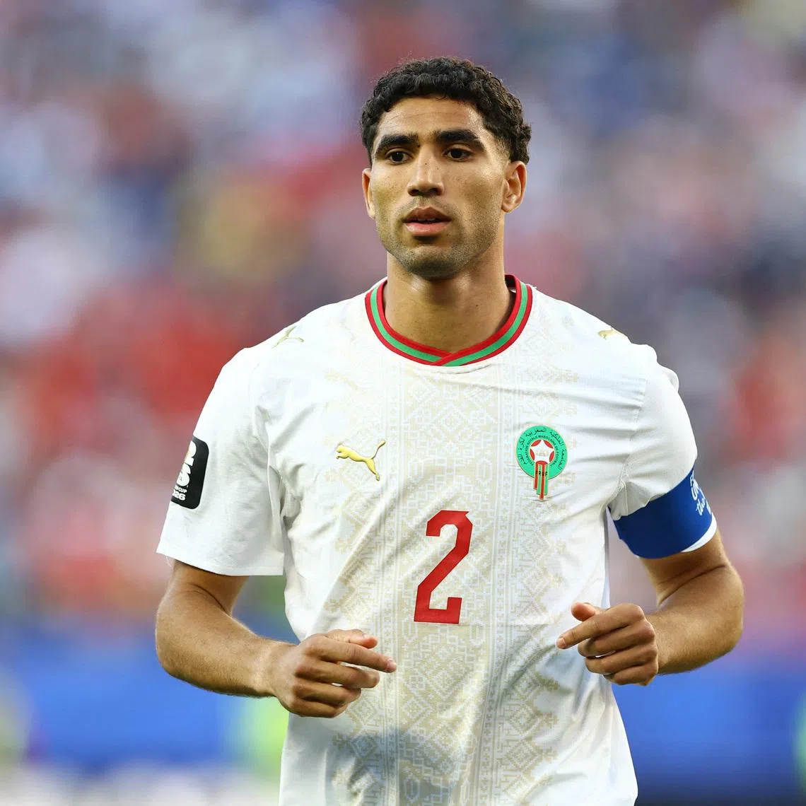 Morocco captain Achraf Hakimi was regularly booed by the crowd during his side's 1-0 win over Scotland.