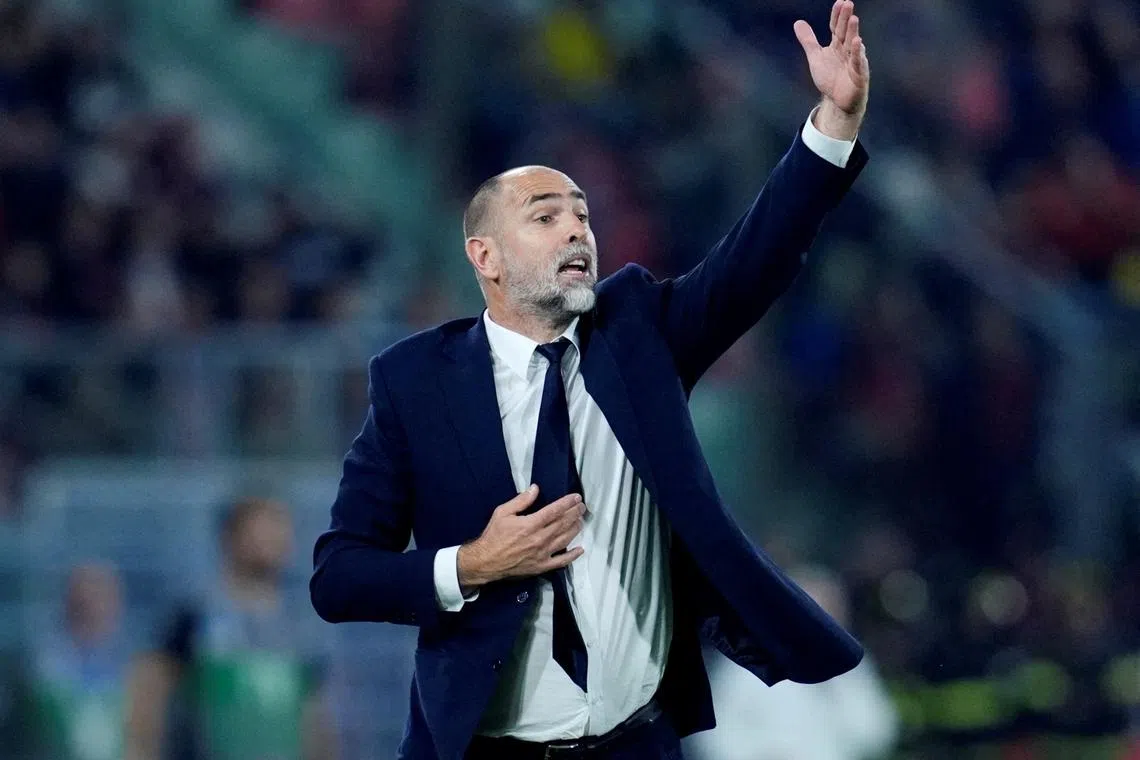 FILE PHOTO: Soccer Football - Serie A - Bologna v Juventus - Stadio Renato Dall'Ara, Bologna, Italy - May 4, 2025 Juventus coach Igor Tudor reacts REUTERS/Matteo Ciambelli/File Photo