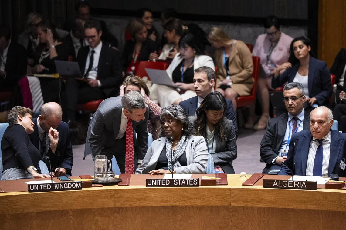 US Ambassador to the UN Linda Thomas-Greenfield warned Iran at a UN Security Council meeting against targeting the US or Israel.