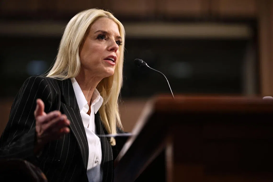 Donald Trump’s choice for attorney general, Ms Pam Bondi, vowed on Jan 15 not to use the US Justice Department to target people based on their politics.