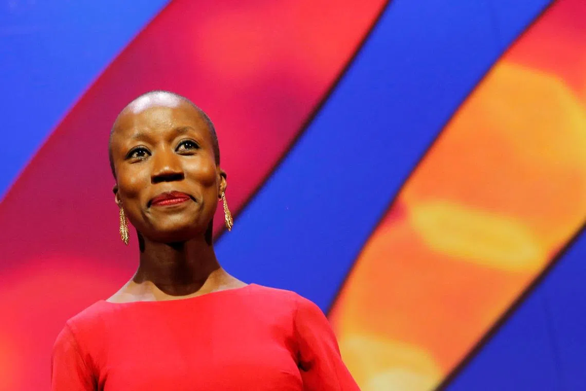 FILE PHOTO: Jury member singer-songwriter and composer Rokia Traore arrives on stage during the opening ceremony at the 68th Cannes Film Festival in Cannes, southern France, May 13, 2015. REUTERS/Regis Duvignau/File Photo