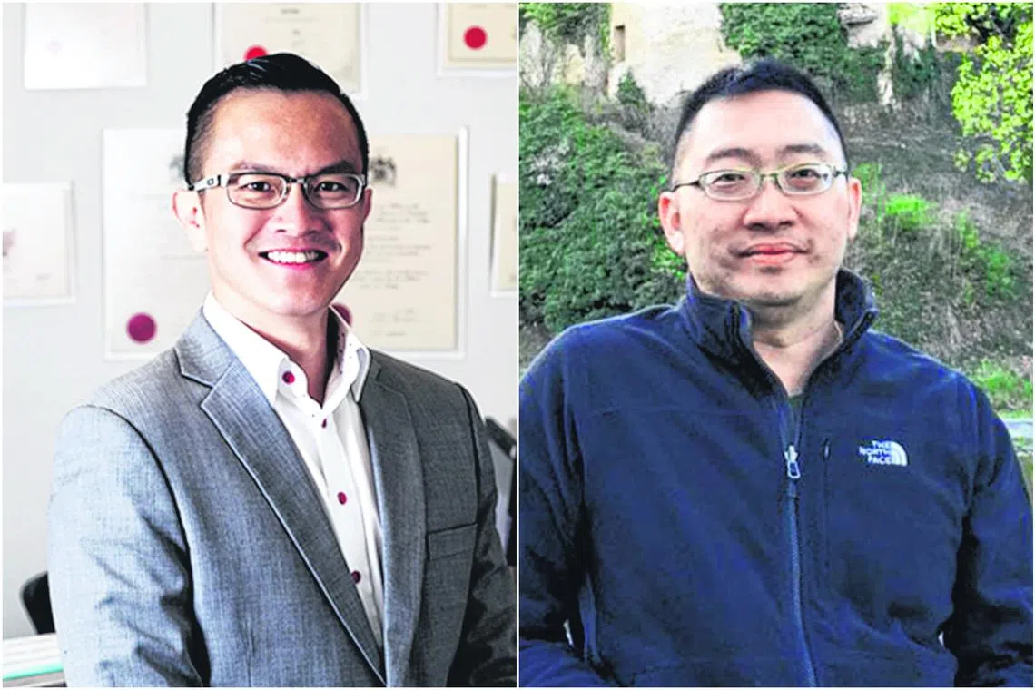 Colorectal surgeon Julian Ong (left) and psychiatrist Chan Herng Nieng colluded to exploit a patient.