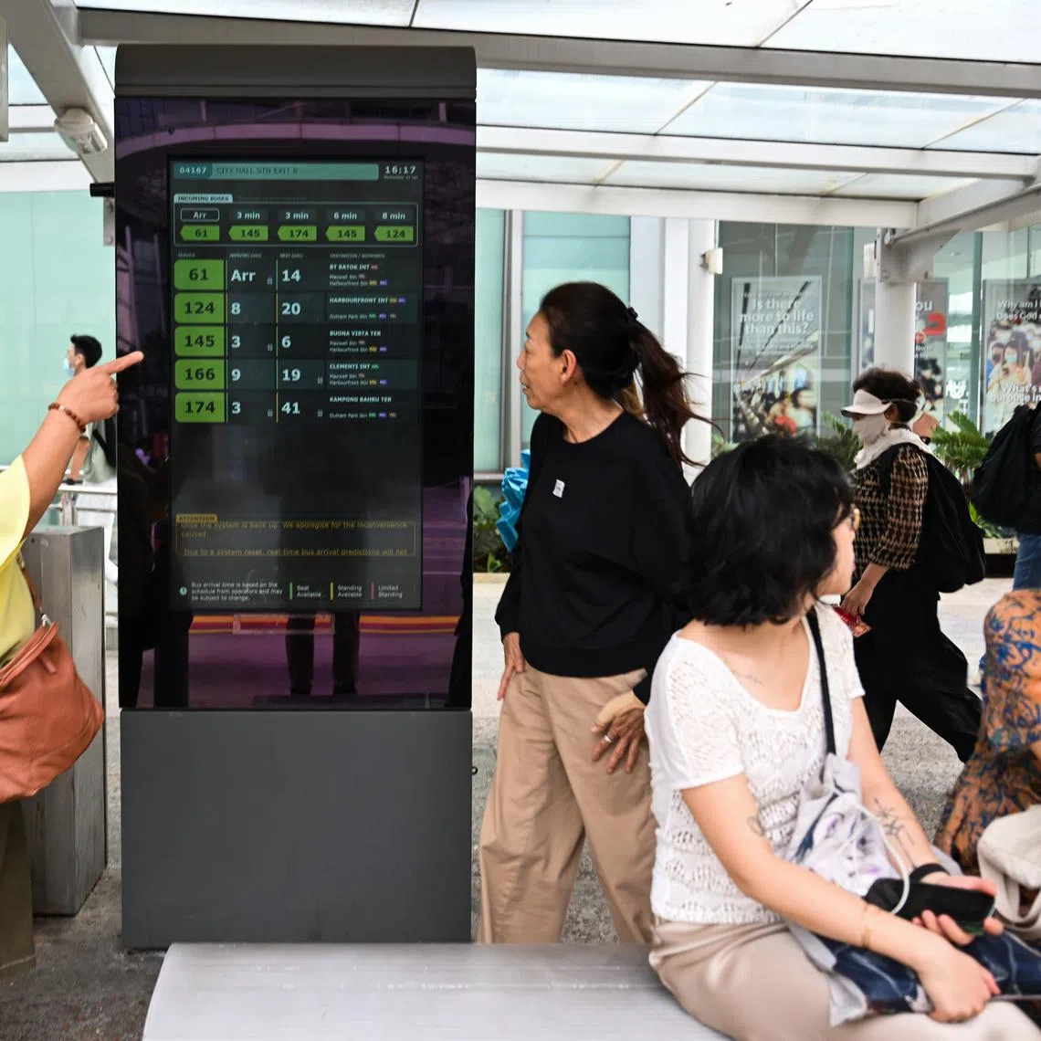 LTA will provide an update when the system is operational again.