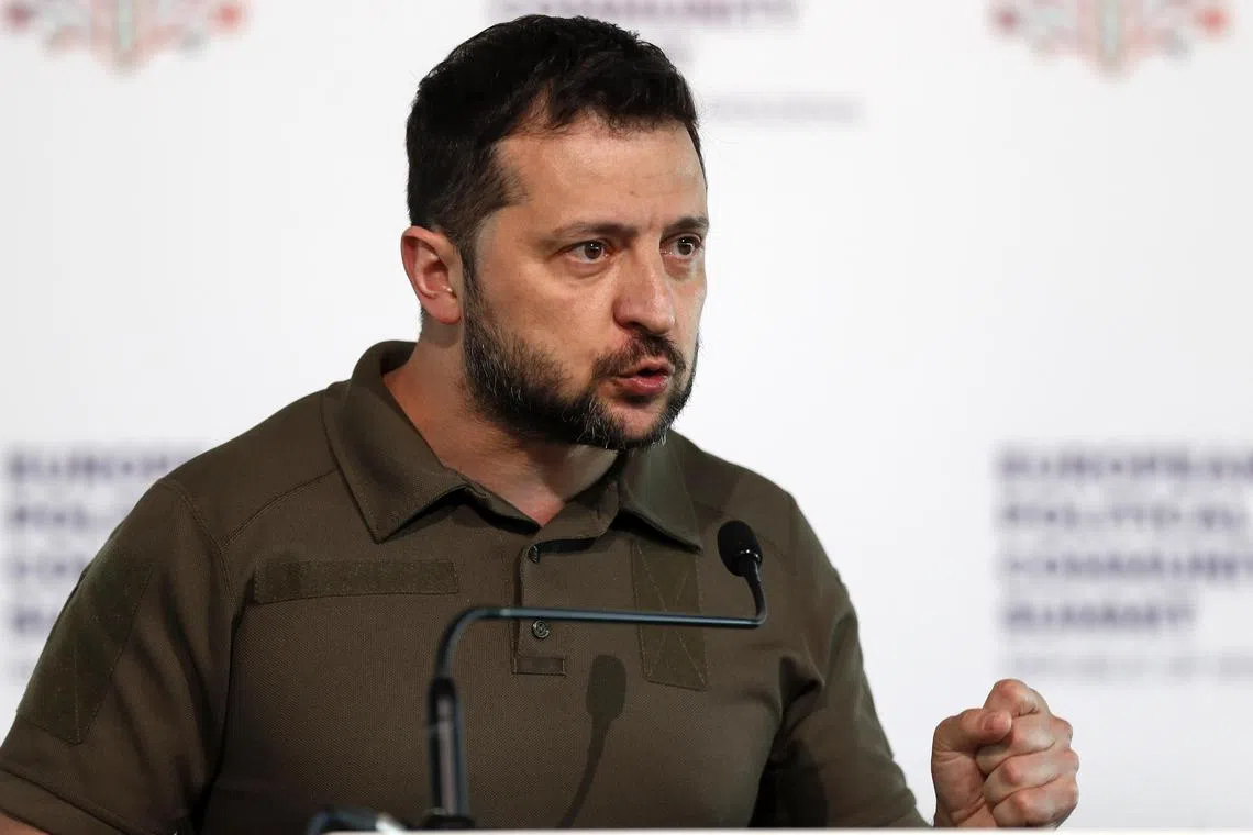 Mr Volodymyr Zelensky has been on a diplomatic push to maintain Western support.