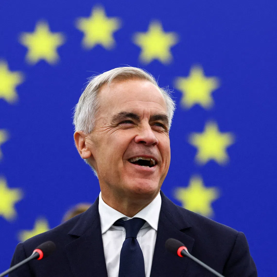 Canadian Prime Minister Mark Carney addresses the European Parliament in Strasbourg, France September 17, 2026. REUTERS/Yves Herman