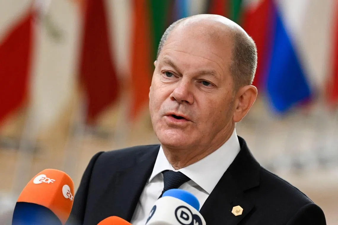Mr Scholz said Germany would “not let up” its support for Ukraine “as long as it is needed and necessary”.