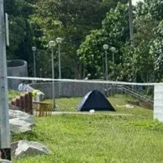 A paramedic from the Singapore Civil Defence Force pronounced the man dead at the scene.