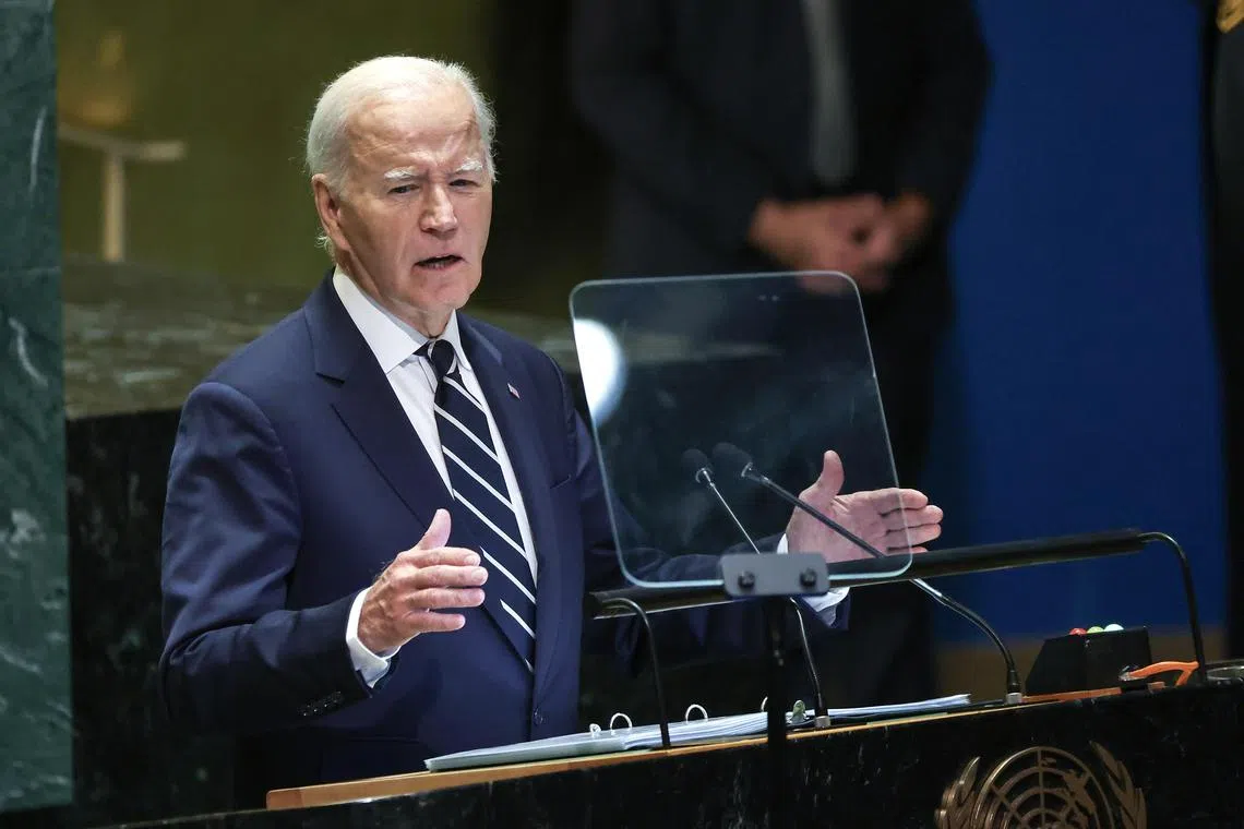 US President Joe Biden addresses the UN General Assembly, saying a full-scale war over Lebanon “is not in anyone's interest”.