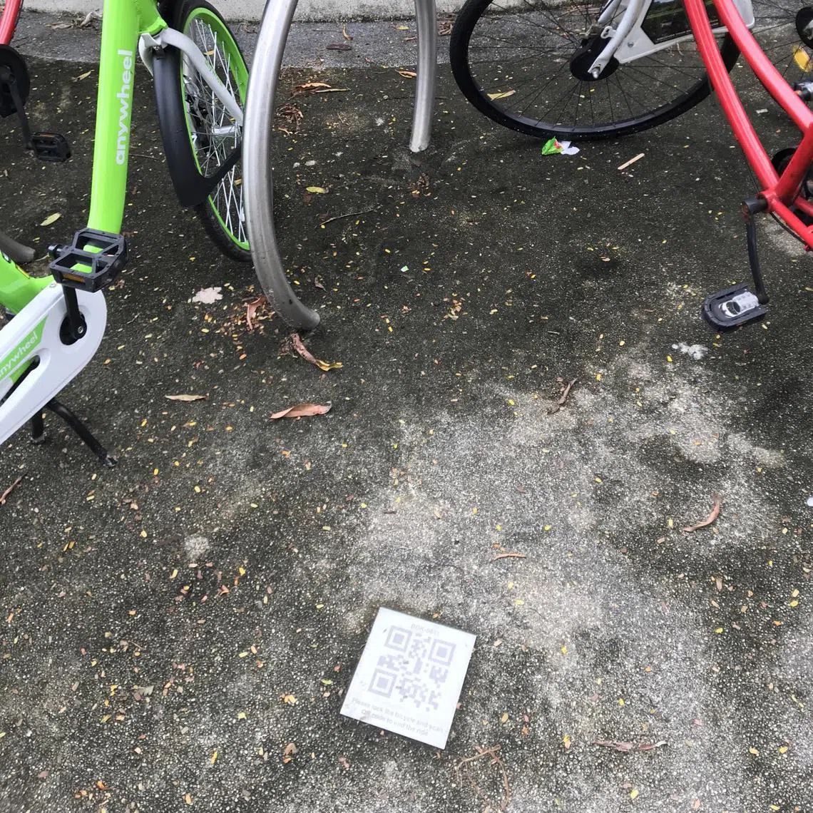 23yourpic - Bike sharing is now popular with leisure riders. To make the experience more pleasant, the authorities should ensure the parking QR codes are replaced regularly with working ones.


copyright: Goh GEOK HUAT