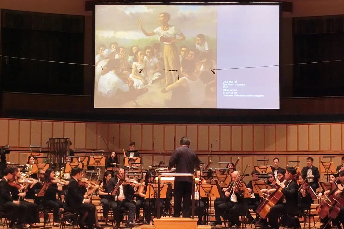 Cultural Medallion recipient Kelly Tang's latest symphony is inspired by the artworks of fellow Singaporeans. 