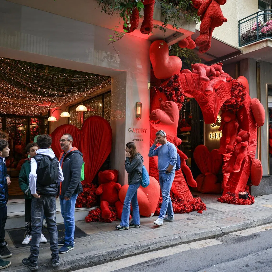 People walk next to a hotel, where Israeli producer and creator of TV show \"Tehran\" Dana Eden was found dead, in Athens, Greece, February 16, 2026. REUTERS/Louisa Gouliamaki