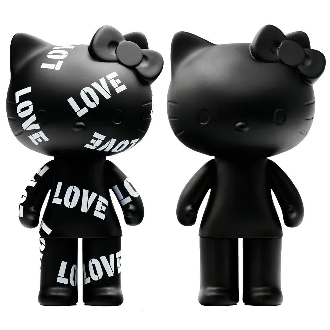 The Hello Kitty Black Series comprises a trio of 20cm figurines. 