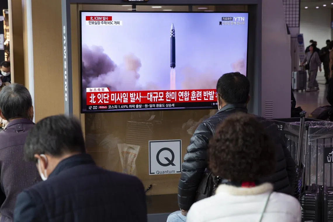 The debris came after North Korea test-fired multiple missiles last week.