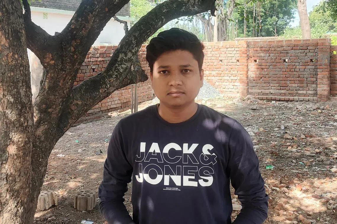 Mr Devashish Dey, 24, used his stock trading profits to build a long-desired compound wall around his family home in small town Dhanbad. 