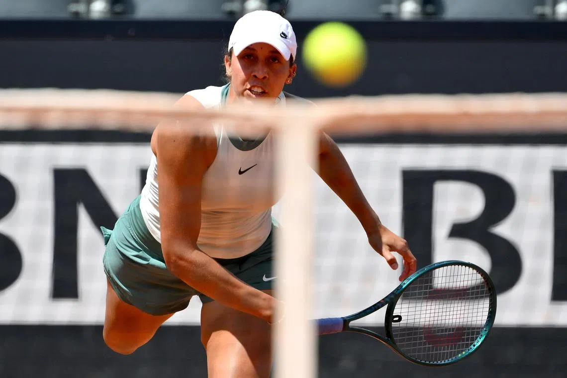 Madison Keys also reached the semi-finals in Madrid and the quarter-finals in Rome in 2024.