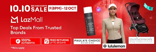 Lazada 10.10 sales banner