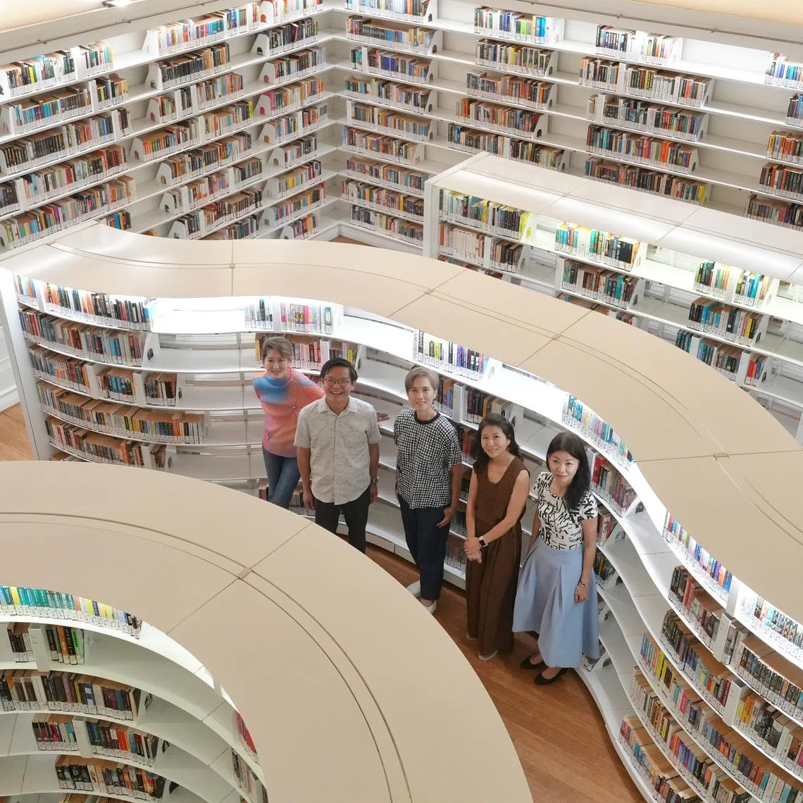 Minister for Digital Development and Information Josephine Teo (centre) at the library@orchard’s closing event on Oct 27.