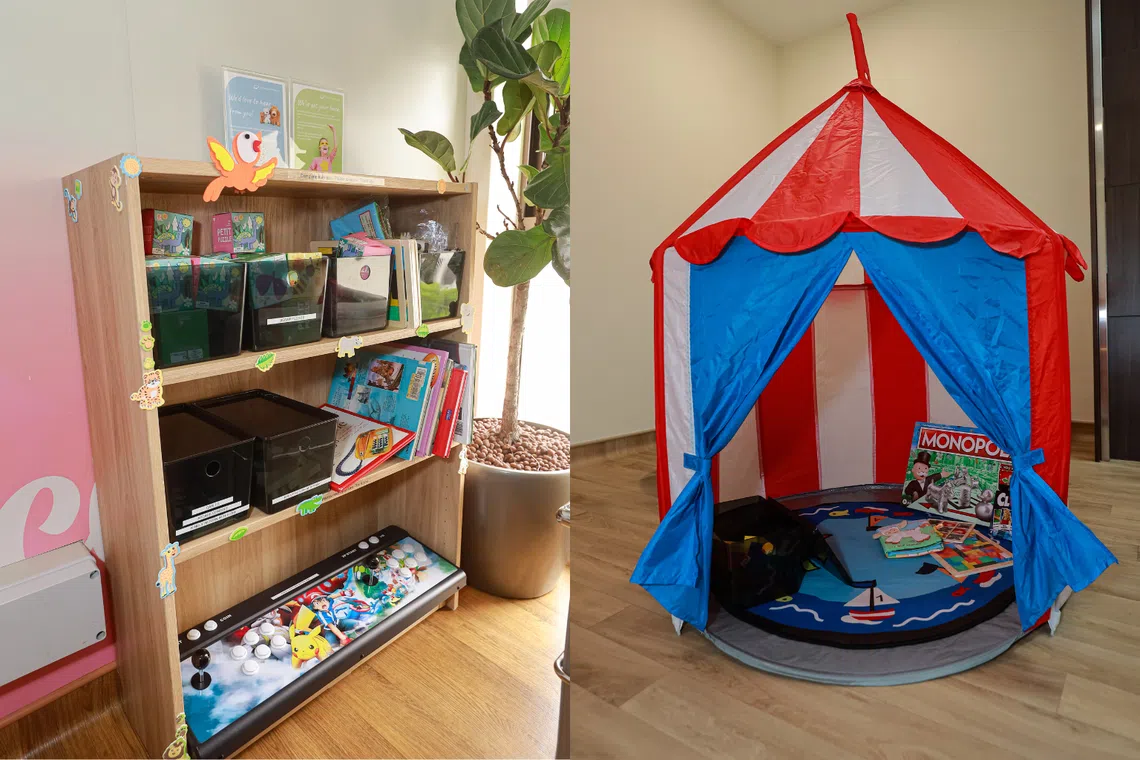 play spaces at paediatric ward at parkway east hospital, singapore