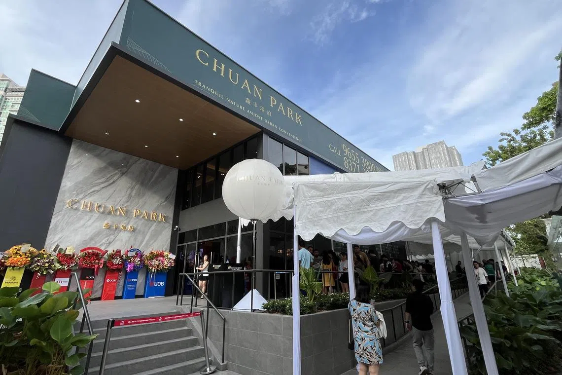 Analysts said recent sales for the Chuan Park condominium project showed strong pent-up demand from residents living in District 19.