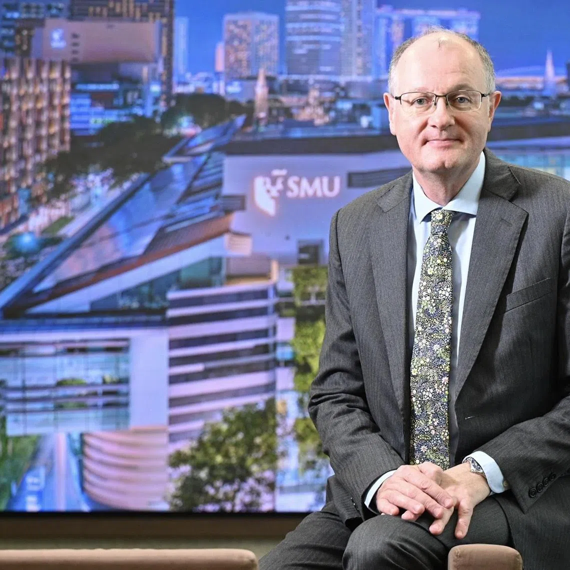 Profile picture of Prof Tim Clark, SMU provost taken on 22 Feb 2024. For  Interview series on AI revolution..