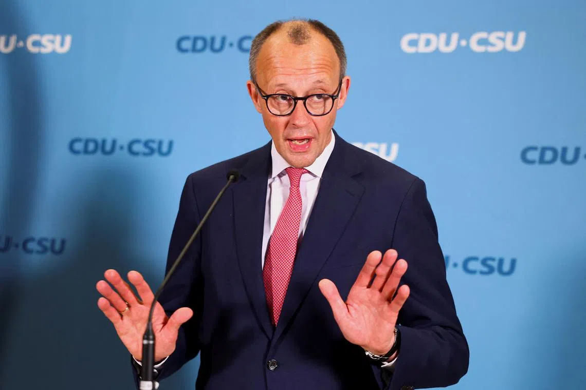 International leaders congratulated Mr Friedrich Merz on his victory in the German elections.