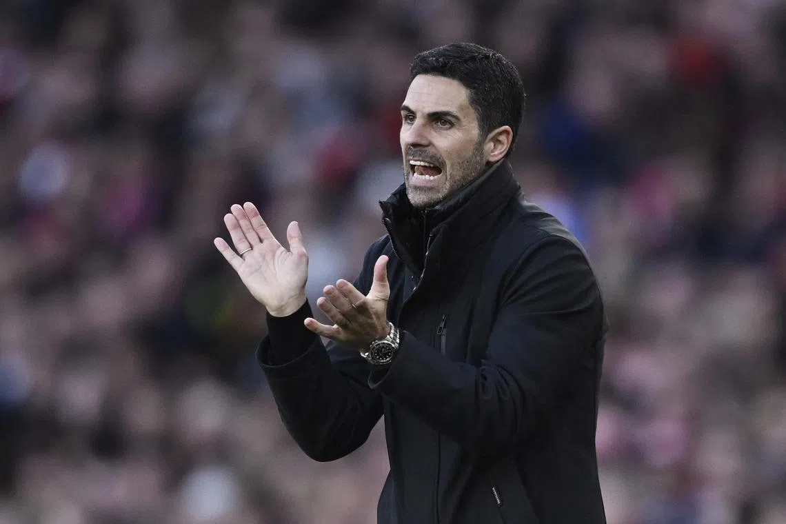 Soccer Football - Premier League - Arsenal v West Ham United - Emirates Stadium, London, Britain - February 22, 2025 Arsenal manager Mikel Arteta. REUTERS/Tony O Brien