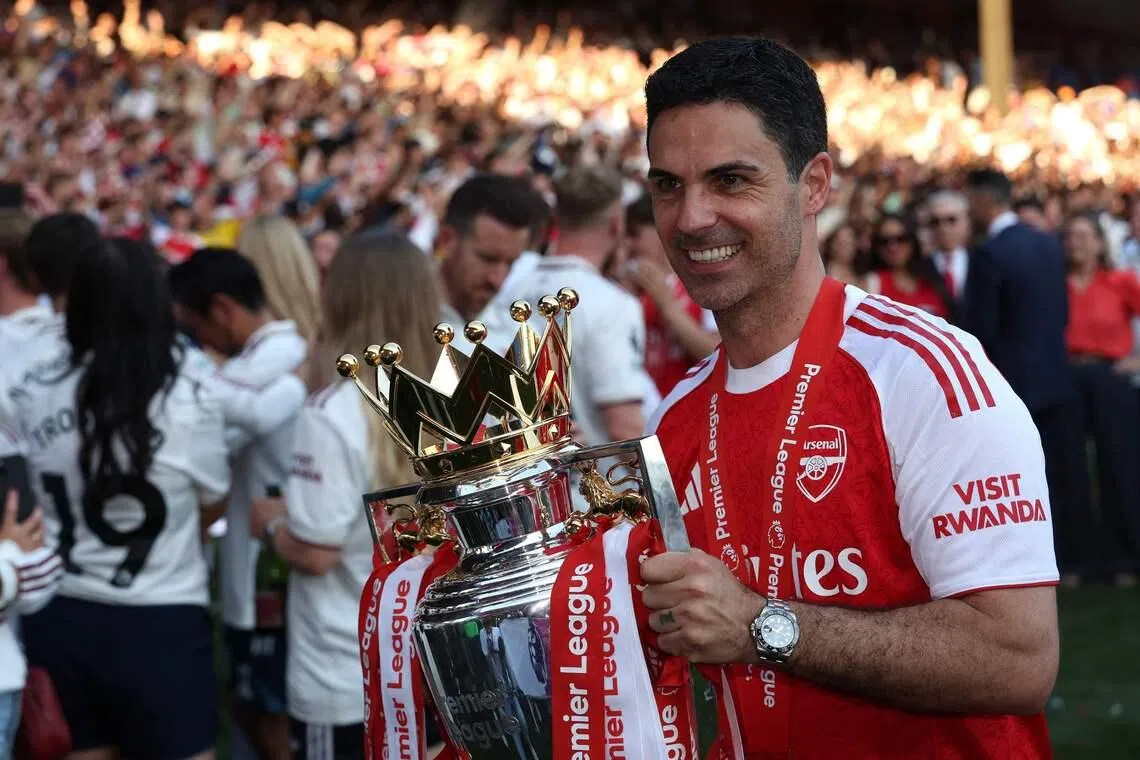 Arsenal's manager Mikel Arteta has a contract that runs until the end of next season.