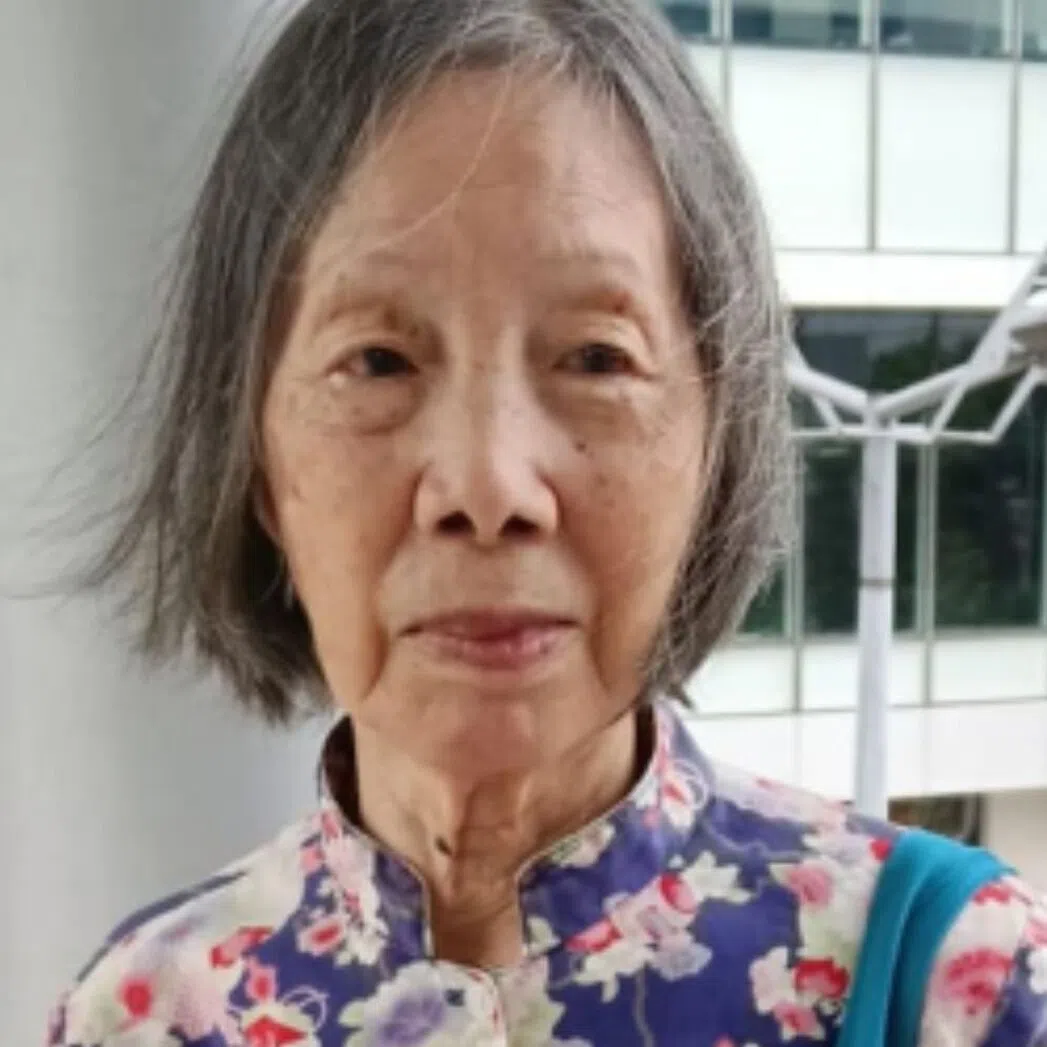 Chng Gek Sim was last spotted on Oct 9 wearing a pink long-sleeved dress.