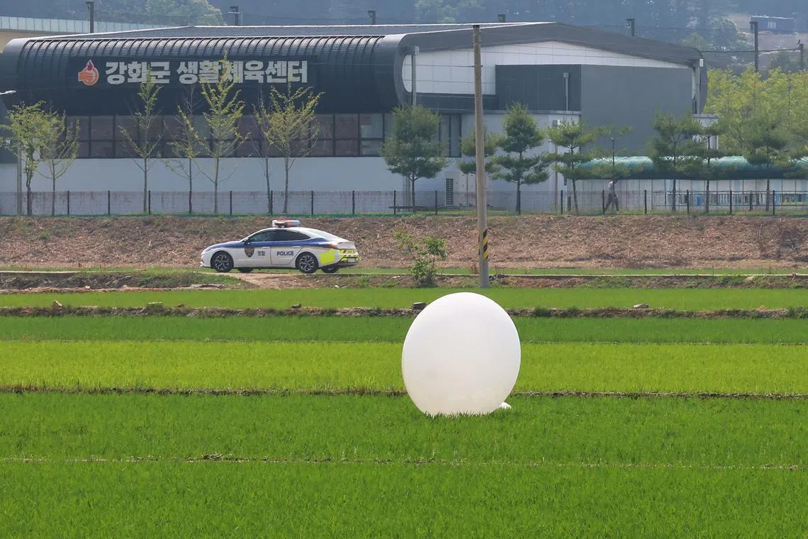 More than 2,000 balloons have floated toward South Korea since May that have caused a nuisance for Seoul and surrounding areas. 