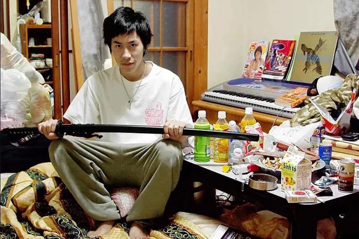 A young Japanese man living as a "hikikomori"  – a recluse  – in Japan.