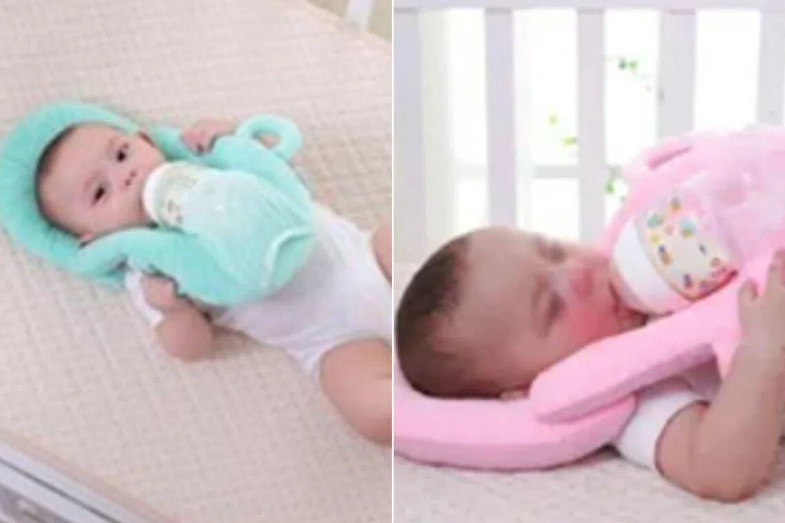 S’pore’s consumer safety watchdog issues safety alert over baby self-feeding pillows