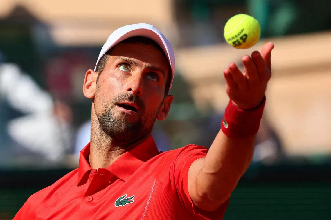 Novak Djokovic told a press conference in Rome that his focus is on Paris, Wimbledon and the Olympic Games.