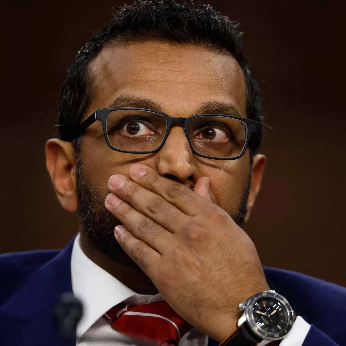 FBI director Kash Patel testifying before the Senate Judiciary Committee in Washington on Sept 16.