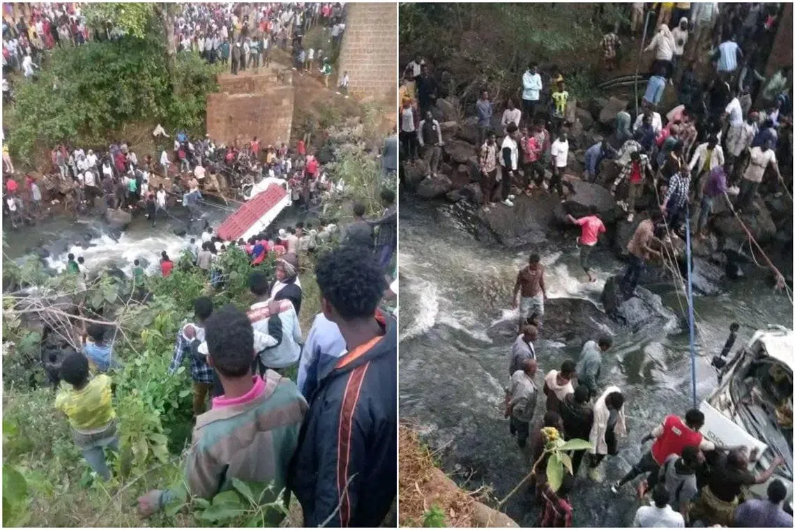 Traffic police reported the truck was overloaded, which likely caused the accident.