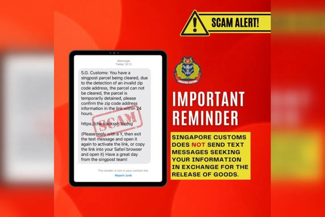 Singapore Customs clarified that the agency does not use “SGCustoms” or any other variation of this, as part of their corporate identity or on social media platforms.