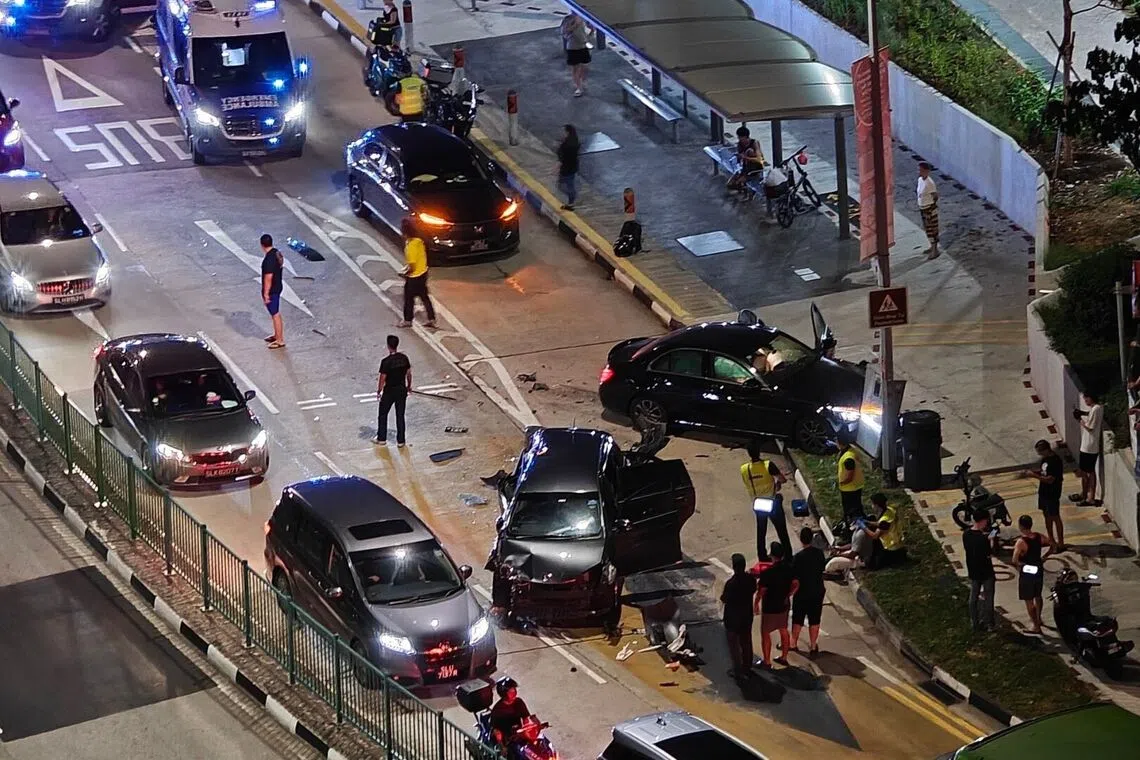The accident occurred at Bedok Reservoir Road towards Eunos Link at about 10.20pm on Aug 6.
