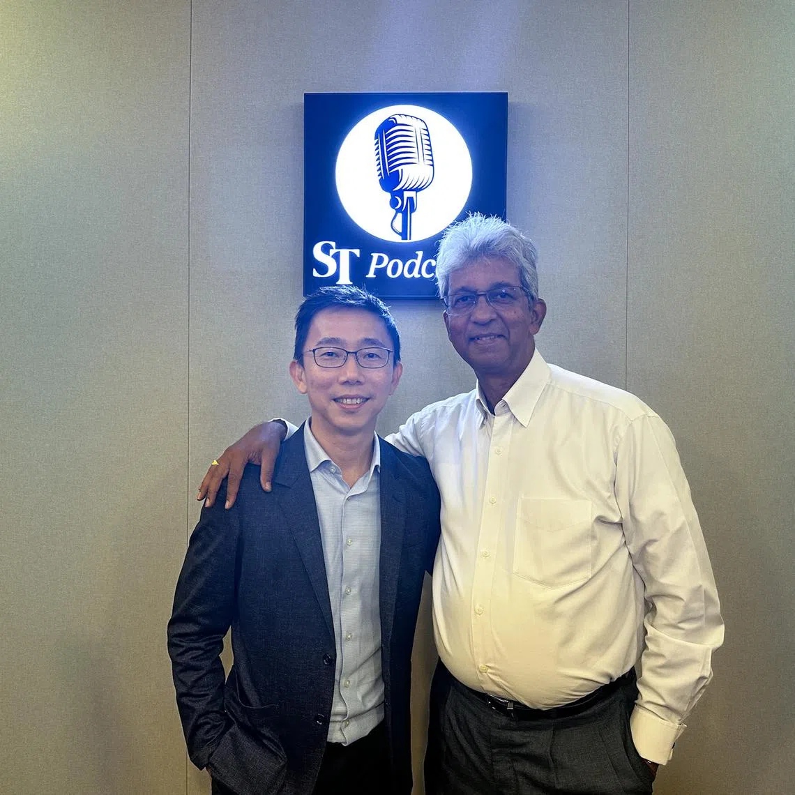 Ong Hwee Li (left), chief executive officer of SAC Capital and host Ven Sreenivasan in the ST podcast studio as they deep dive into the strengths and weaknesses of Catalist in the markets.