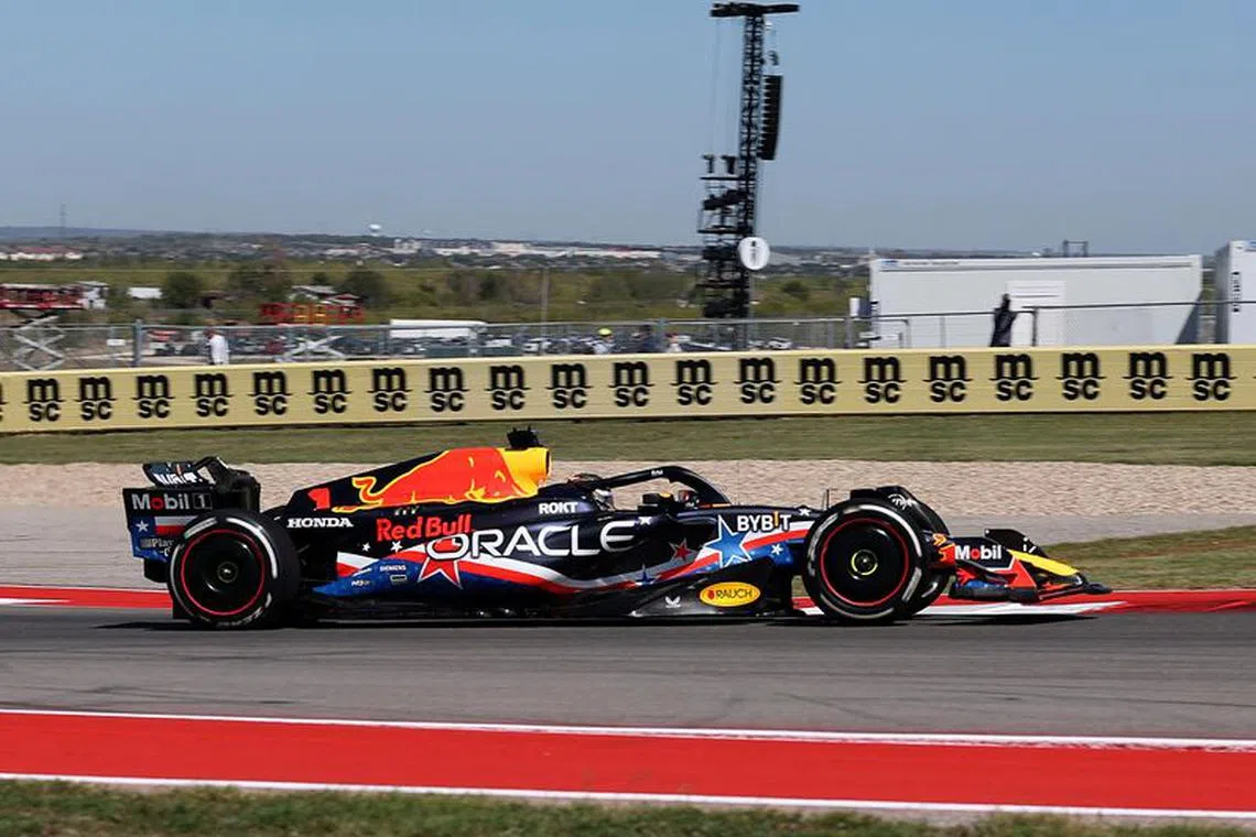 Formula One F1 - United States Grand Prix - Circuit of the Americas, Austin, Texas, U.S. - October 20, 2023 Red Bull's Max Verstappen during practice REUTERS/Kaylee Greenlee Beal