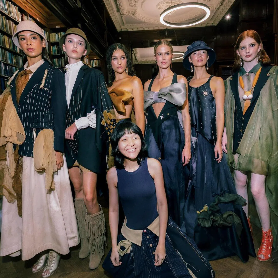 Kassandra Lim backstage at Flair Fashion Ignite Collective Runway in London on Sept 19.