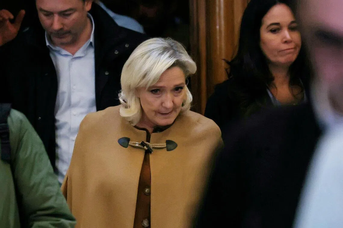 French prosecutors to request bans from office in far-right leader Le Pen appeal trial