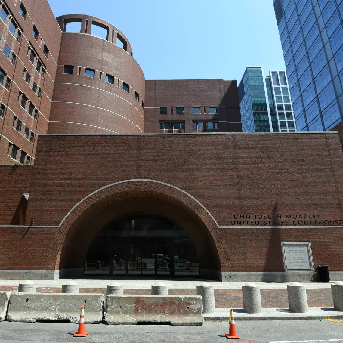 A general view of The John Joseph Moakley United States Courthouse in Boston, Massachusetts, U.S., July 27, 2021.  REUTERS/Nicholas Pfosi