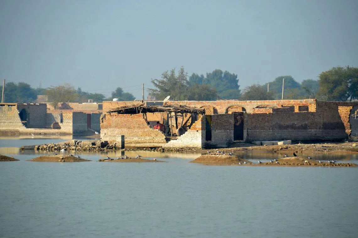 Waters are still receding from the floods caused by monsoon rains and melting glaciers.