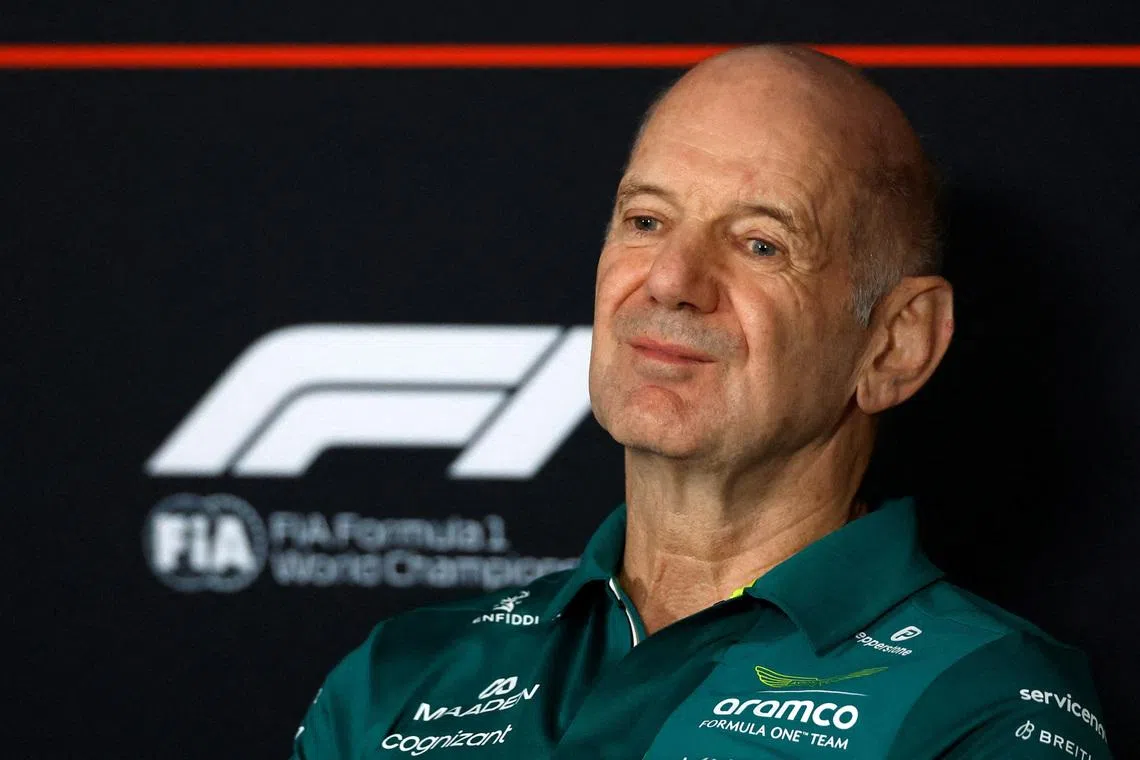 FILE PHOTO: Formula One F1 - Australian Grand Prix - Albert Park Grand Prix Circuit, Melbourne, Australia - March 6, 2026 Aston Martin team principal Adrian Newey during a press conference REUTERS/Hollie Adams/File Photo
