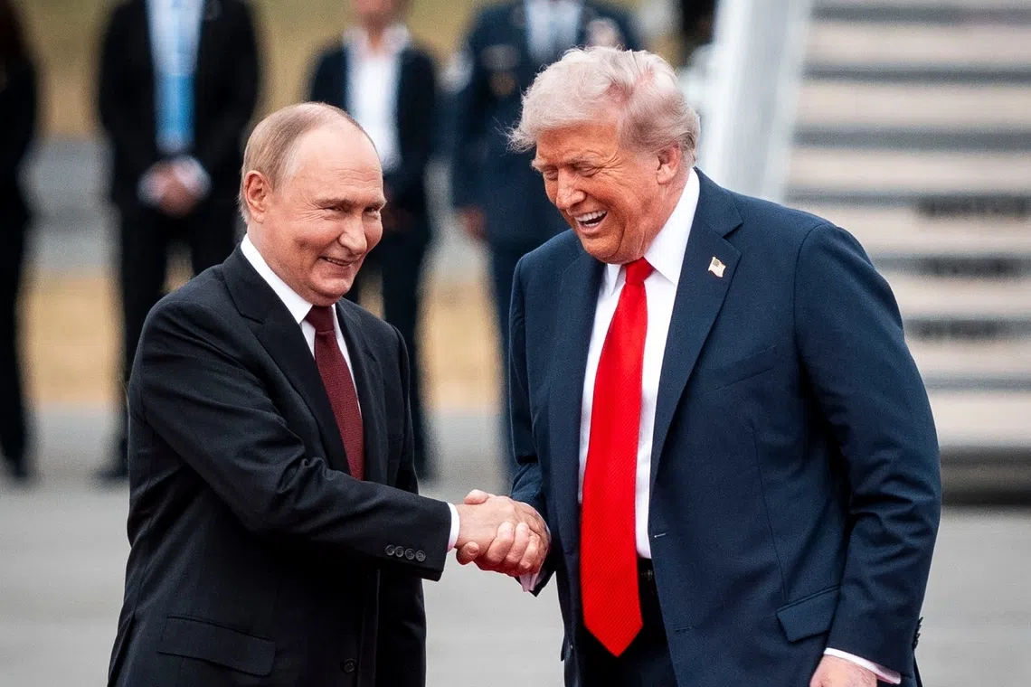 US President Donald Trump and Russian President Vladimir Putin meeting in Helsinki, Finland in July 2018.